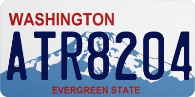WA license plate ATR8204