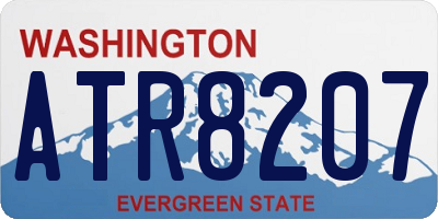 WA license plate ATR8207