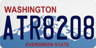 WA license plate ATR8208