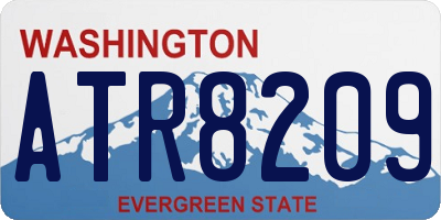 WA license plate ATR8209