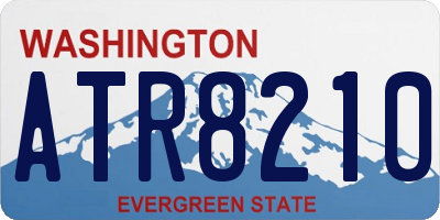WA license plate ATR8210