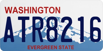 WA license plate ATR8216