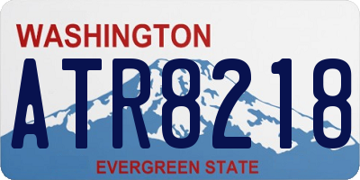 WA license plate ATR8218