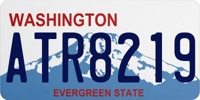 WA license plate ATR8219