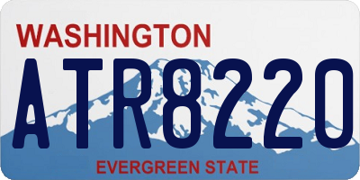 WA license plate ATR8220
