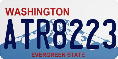 WA license plate ATR8223
