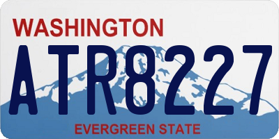 WA license plate ATR8227