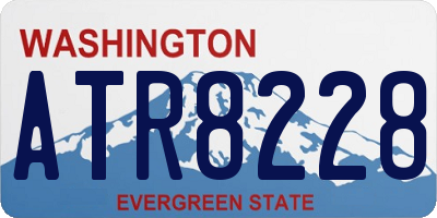 WA license plate ATR8228