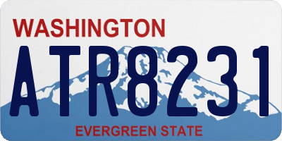 WA license plate ATR8231