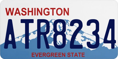 WA license plate ATR8234