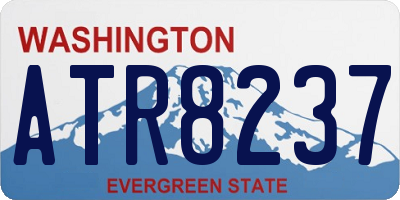 WA license plate ATR8237