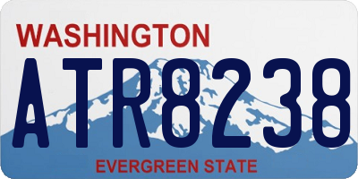 WA license plate ATR8238