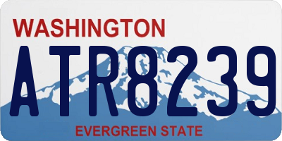 WA license plate ATR8239