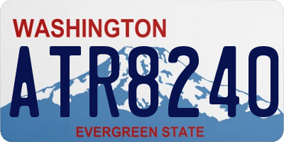 WA license plate ATR8240