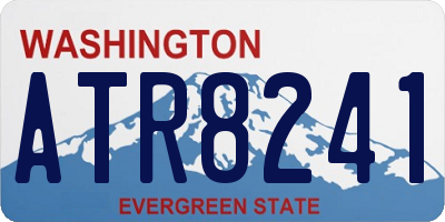 WA license plate ATR8241