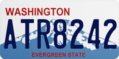 WA license plate ATR8242