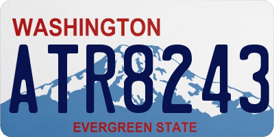 WA license plate ATR8243
