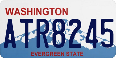 WA license plate ATR8245