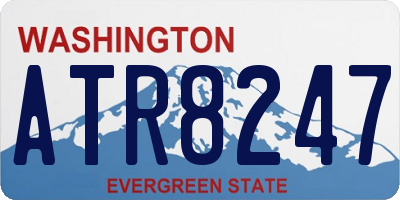 WA license plate ATR8247