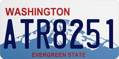 WA license plate ATR8251