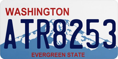 WA license plate ATR8253