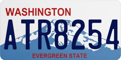 WA license plate ATR8254