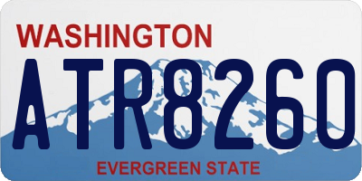 WA license plate ATR8260