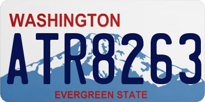 WA license plate ATR8263