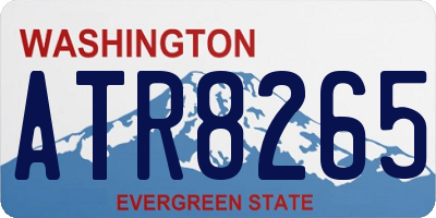 WA license plate ATR8265