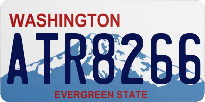 WA license plate ATR8266