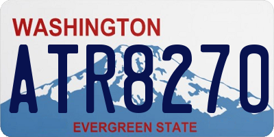 WA license plate ATR8270