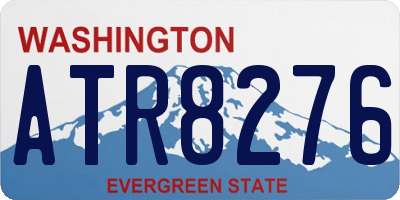 WA license plate ATR8276