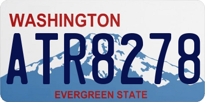 WA license plate ATR8278