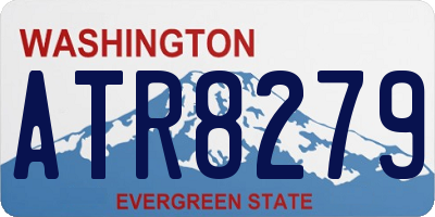 WA license plate ATR8279