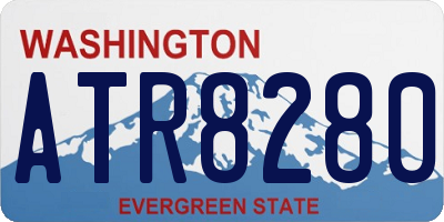 WA license plate ATR8280