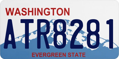 WA license plate ATR8281