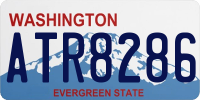 WA license plate ATR8286