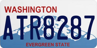 WA license plate ATR8287