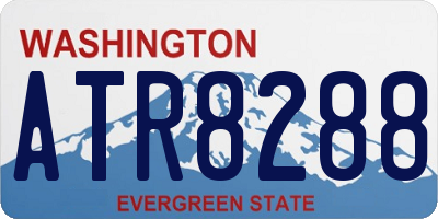 WA license plate ATR8288