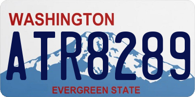 WA license plate ATR8289