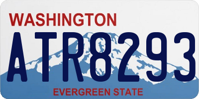 WA license plate ATR8293