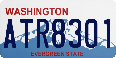 WA license plate ATR8301