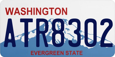 WA license plate ATR8302