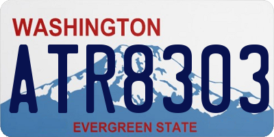 WA license plate ATR8303
