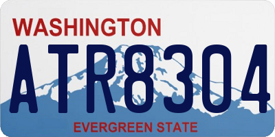 WA license plate ATR8304