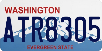 WA license plate ATR8305