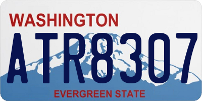 WA license plate ATR8307