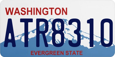 WA license plate ATR8310
