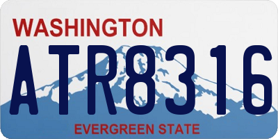 WA license plate ATR8316