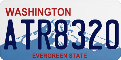 WA license plate ATR8320